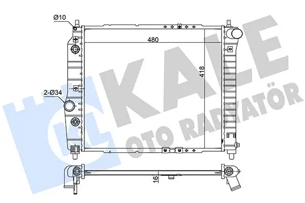 KALE 354900 Radyatör resmi