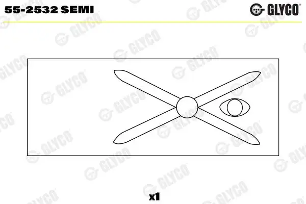 GLYCO 55-2532-SEMI Piston Kol Burcu A6210381150 resmi