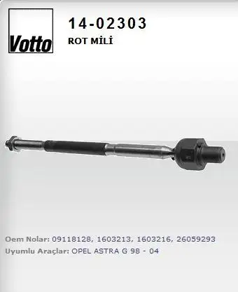 VOTTO 14-02303 Rot Mili 1603213 resmi