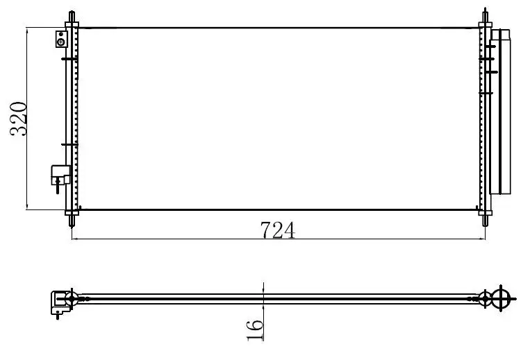 ORIS CHN016016 Klima Radyatörü 80110TK6A01 resmi