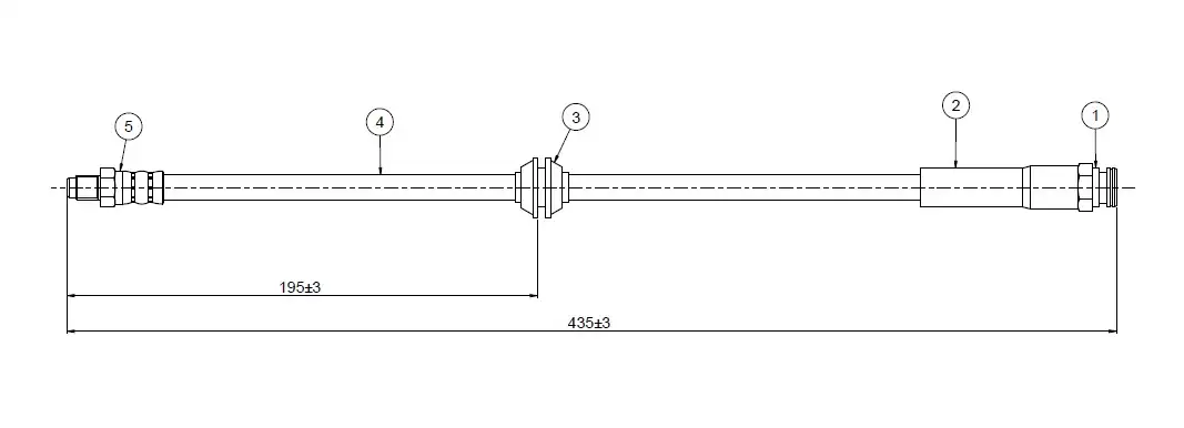 CAVO C800478A Arka Fren Hortumu 4806G7480 resmi
