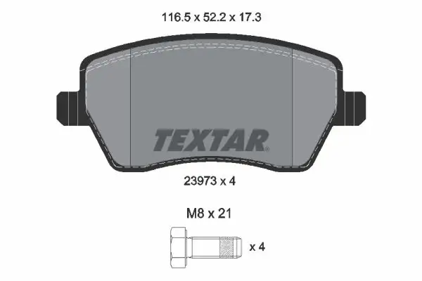 TEXTAR 2397301 Ön Fren Balatası resmi