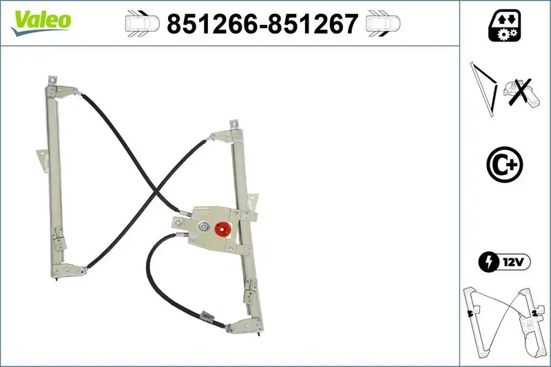 VALEO 851266 Ön Cam Krikosu (Sol) 9221FY resmi