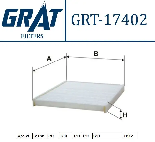 GRAT 17402 Polen Filtresi 8V5118D543AA resmi