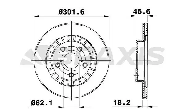 BRAXIS AE0269 Ön Fren Diski resmi