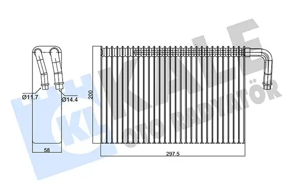 KALE 350105 Klima Radyatörü 64118385560 resmi