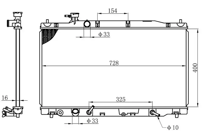 ORIS BHN091016 Radyatör 19010RZPG51 resmi