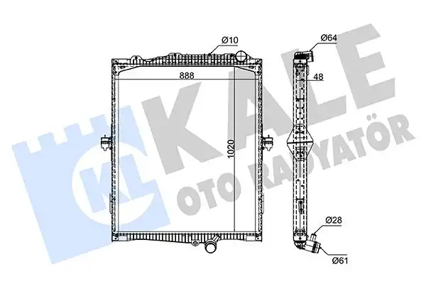 KALE 362820 Radyatör resmi