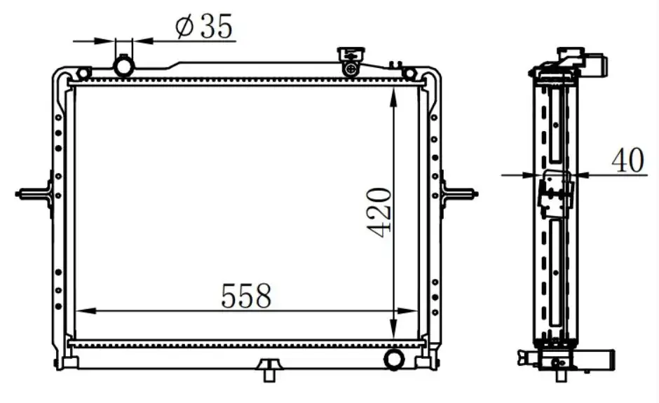 ORIS BKI160040 Radyatör 253104E160 resmi