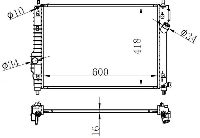 ORIS BCH029016 Radyatör 95227751 resmi