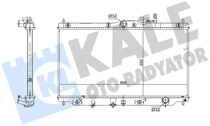 KALE 358550 Radyatör resmi