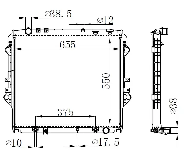 ORIS BTO811026 Radyatör 164000L431 resmi