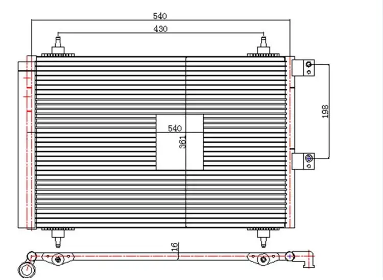 ORIS CPE355016 Klima Radyatörü 6455CN resmi