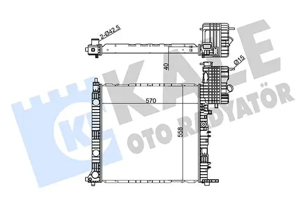 KALE 346170 Radyatör A6385011601 resmi