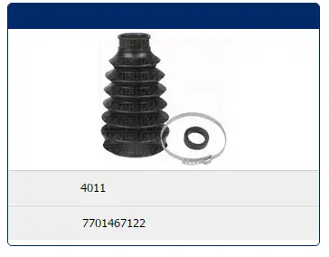 MASTER M4011 Dış Aks Körüğü 7701467122 resmi