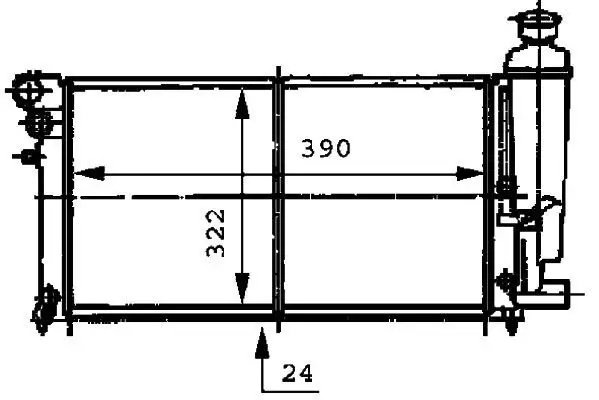 MGA 80138 Radyatör 1301SQ resmi