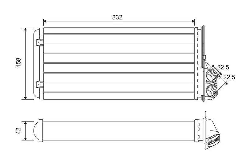 VALEO 812170 Kalorifer Radyatörü resmi