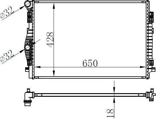 ORIS BVW035018 Radyatör 5Q0121251EQ resmi