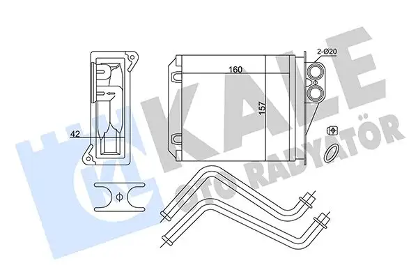 KALE 352175 Kalorifer Radyatörü A0038359001 resmi