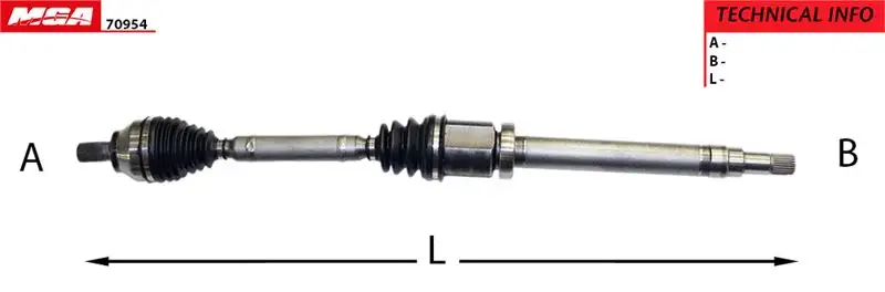 MGA 70954 Ön Aks (Sağ) 3M513B436MH resmi