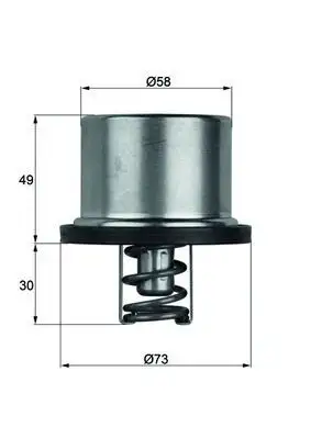 MAHLE THD165 Termostat 12277037 resmi