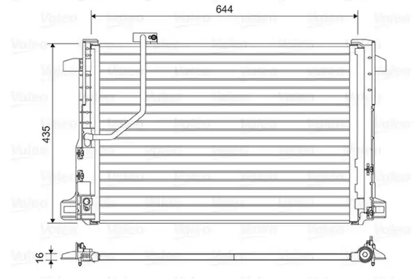 VALEO 814044 Klima Radyatörü A2045000254 resmi