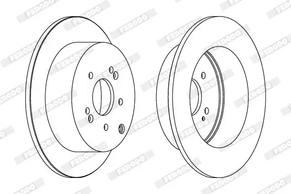 FERODO DDF1671C Arka Fren Diski 584112B000 resmi