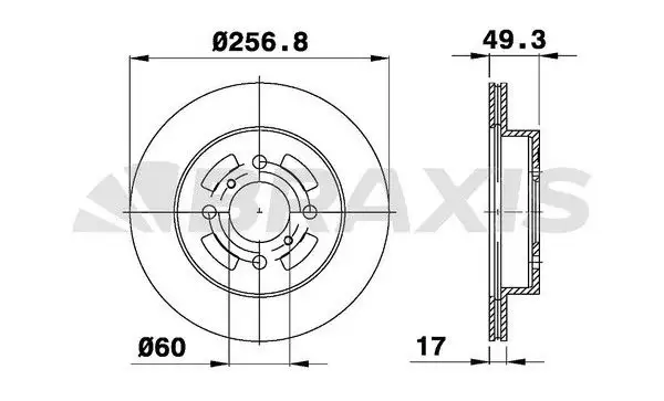 BRAXIS AE0467 Ön Fren Diski 5531180G00 resmi