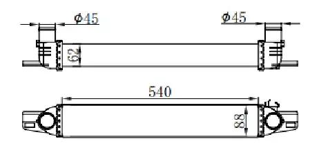 ORIS IFI003064 Turbo Radyatörü 0384L7 resmi