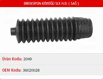 MASTER M2049 Rot Körüğü (Sağ) 36020028 resmi