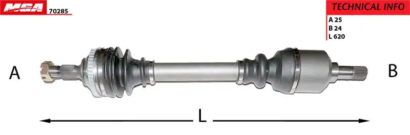 MGA 70285 Ön Aks (Sol) 32721P resmi