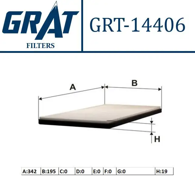 GRAT 14406 Polen Filtresi 6808604 resmi