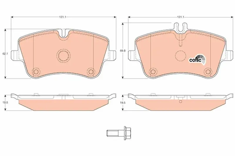 TRW GDB1413 Ön Fren Balatası resmi