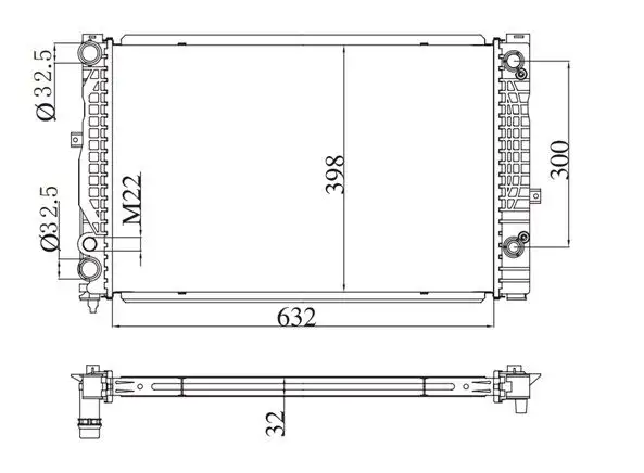 MGA 80184 Radyatör 8D0121251BC resmi