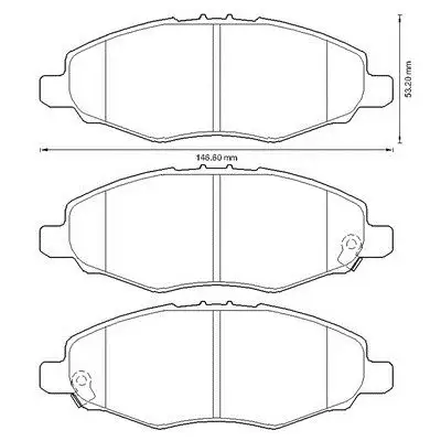 MGA 55281 Ön Fren Balatası 044650K130 resmi