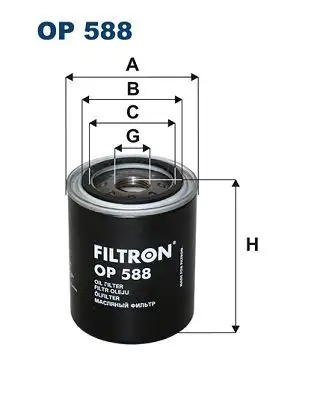 FILTRON OP588 Yağ Filtresi resmi