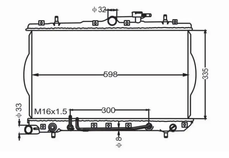 MGA 80198 Radyatör 2531022250 resmi