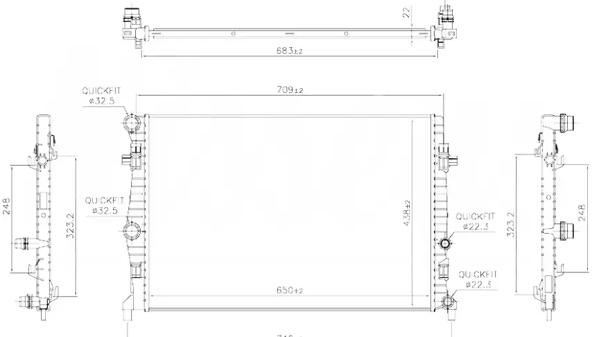 ORIS BVW900022 Radyatör 5Q0121251EB resmi