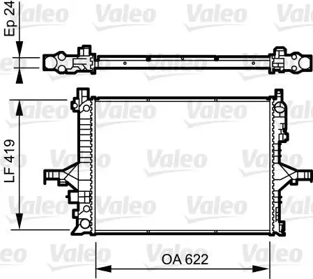 VALEO 735237 Radyatör 8603840 resmi