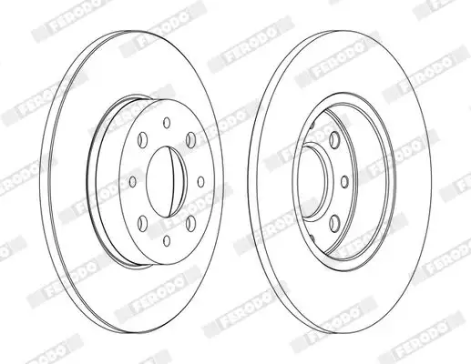 FERODO DDF1741C Arka Fren Diski resmi