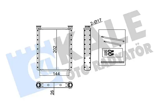 KALE 355120 Kalorifer Radyatörü 8710752060 resmi