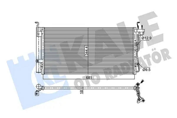 KALE 343005 Klima Radyatörü 9760638004 resmi