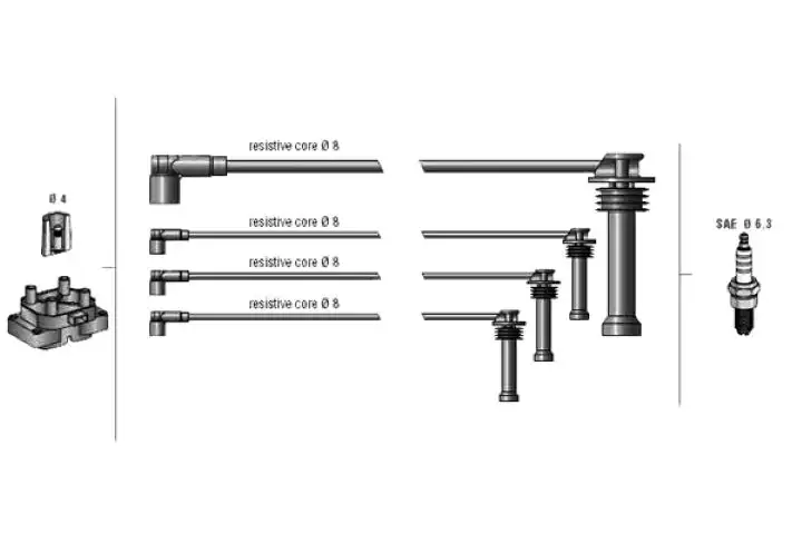 DODUCO 7688 Buji Kablosu resmi