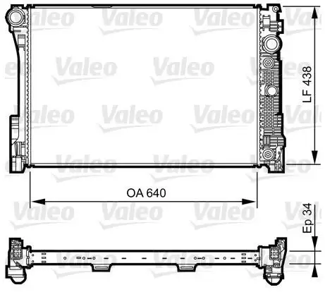 VALEO 735292 Radyatör A2045003603 resmi