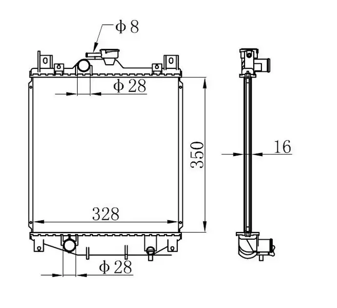 ORIS BSZ037016 Radyatör 1770080E00 resmi