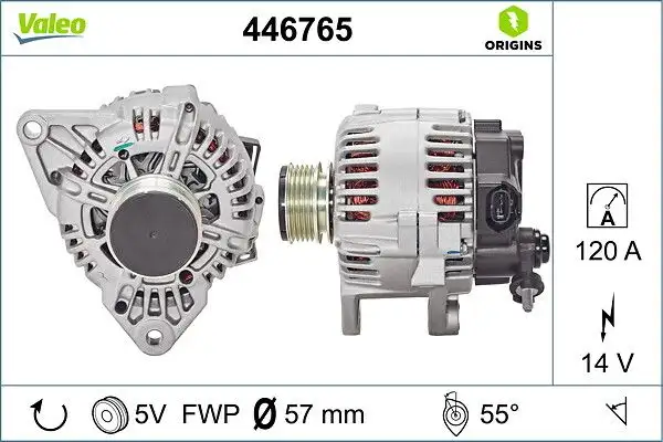 VALEO 446765 Şarj Dinamosu 373002A401 resmi