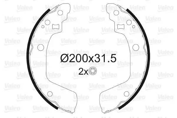 VALEO 564160 Arka Fren Balatası 5320063J02 resmi