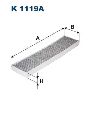 FILTRON K1119A Polen Filtresi (Karbonlu) 64319257505 resmi