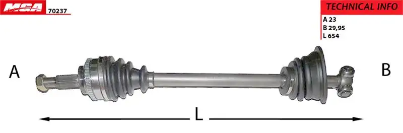 MGA 70237 Ön Aks (Sol) 7700111920 resmi