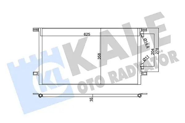 KALE 342825 Klima Radyatörü 7701045346 resmi